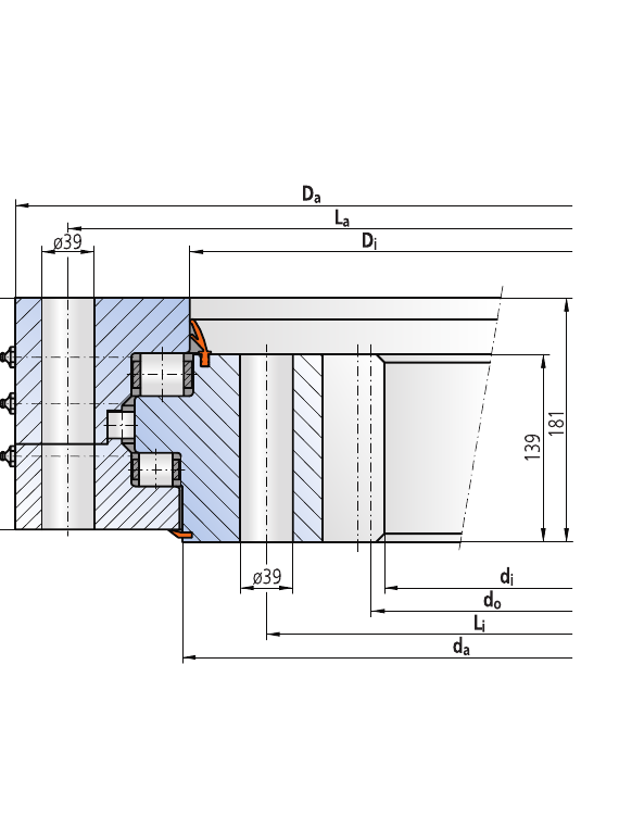 PRIUS BEARINGS 32-32 2500/2-07370 2D section drawing