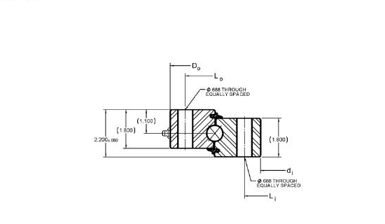PRIUS BEARINGS HS6-33P1Z 2D section drawing
