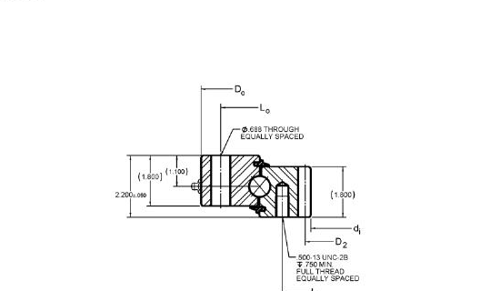 PRIUS BEARINGS HS6-33N1Z 2D section drawing