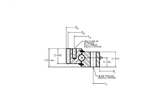 PRIUS BEARINGS HS6-16E1Z 2D section drawing