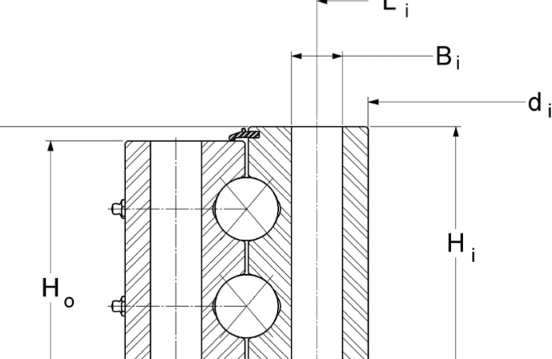 PRIUS BEARINGS 16258001 2D section drawing
