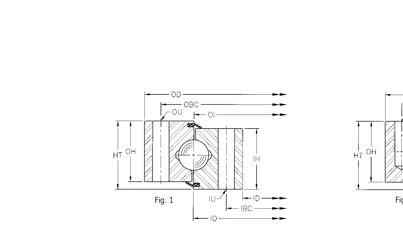 PRIUS BEARINGS A10-110P2D 2D section drawing