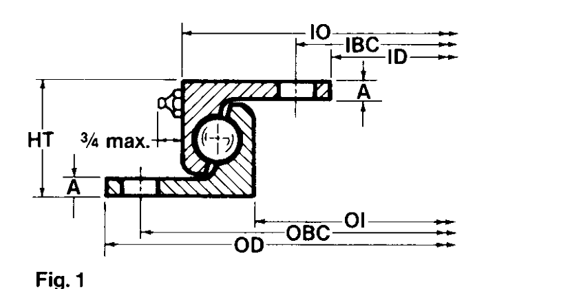 PRIUS BEARINGS M4-12P4 2D section drawing
