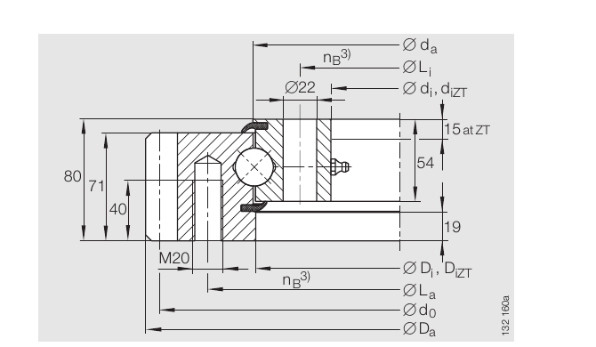 PRIUS BEARINGS VSA 25 0755 N 2D section drawing