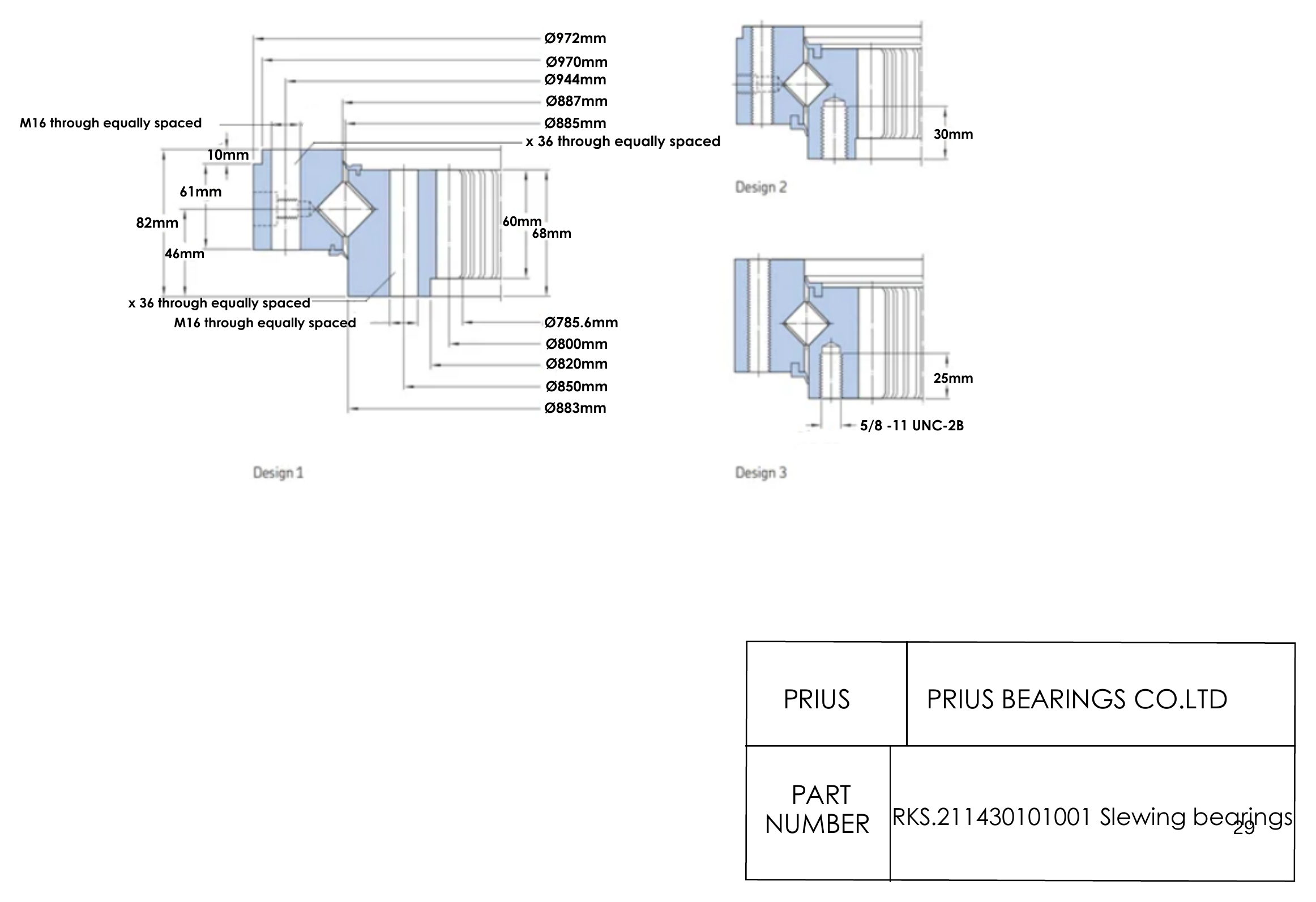 SKF RKS.211430101001 2D dimensional drawing PRIUS BEARINGS RKS.211430101001 2D dimensional drawing