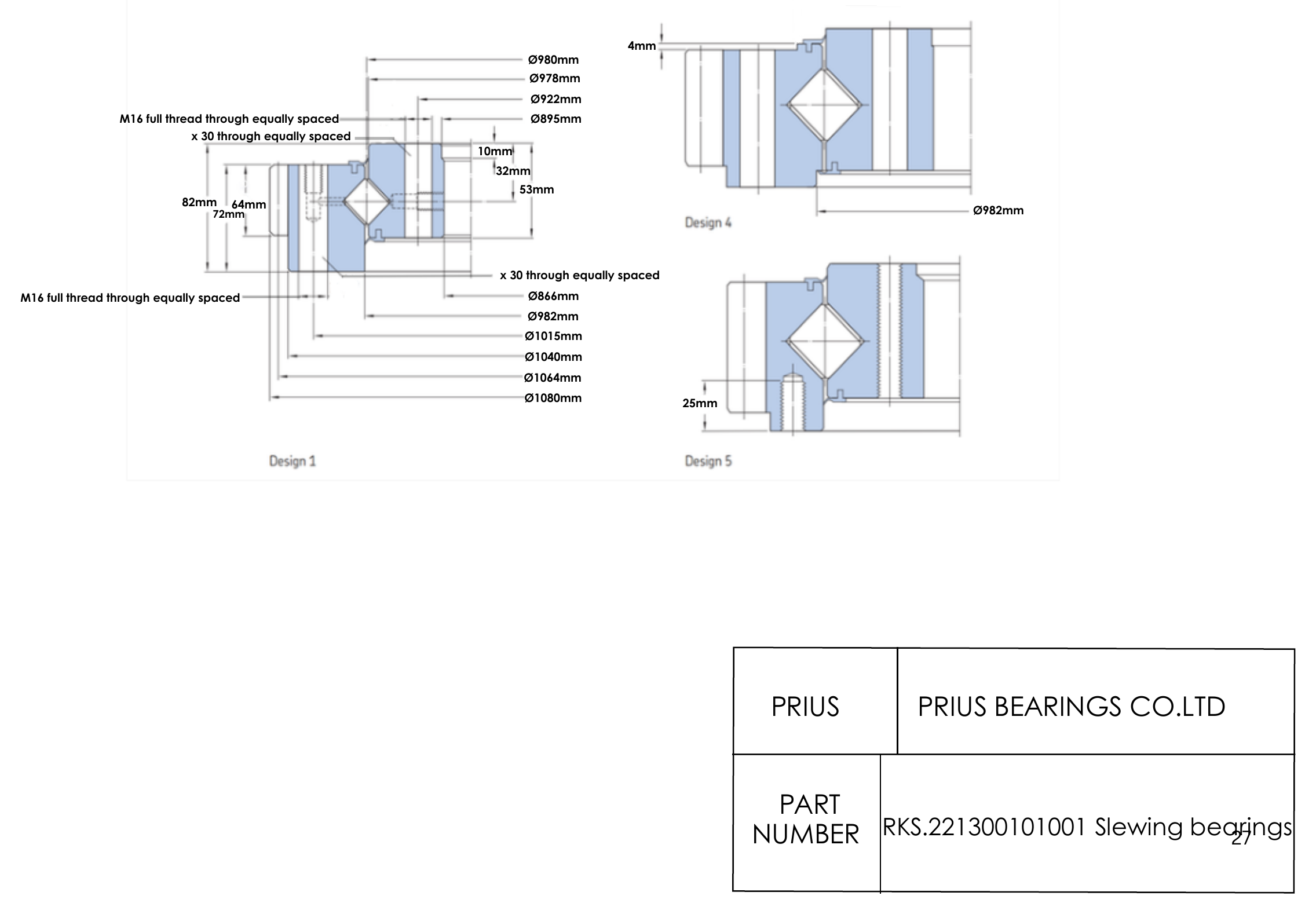 SKF RKS.221300101001 2D dimensional drawing PRIUS BEARINGS RKS.221300101001 2D dimensional drawing