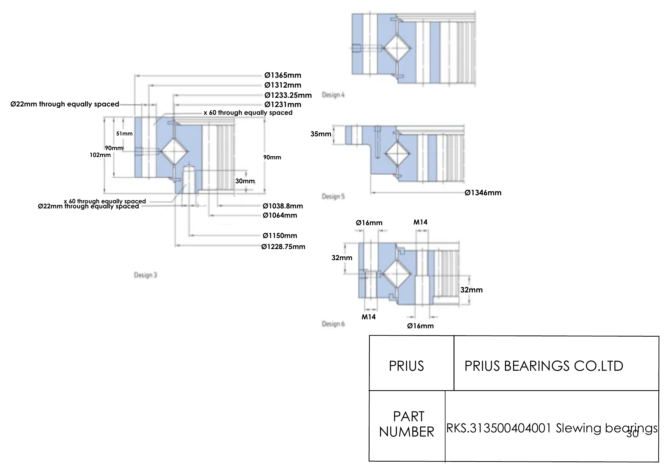 SKF RKS.313500404001 2D dimensional drawing PRIUS BEARINGS RKS.313500404001 2D dimensional drawing