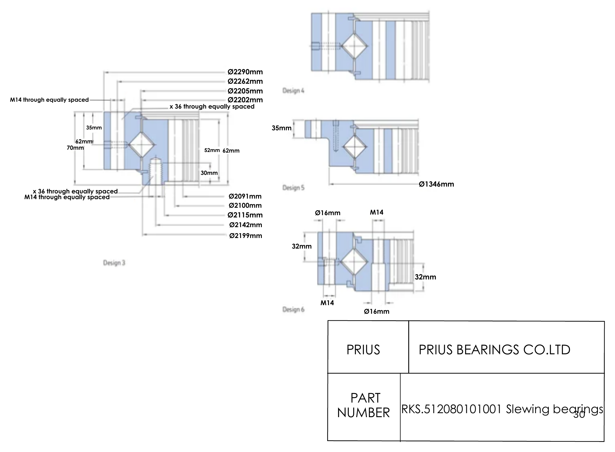 SKF RKS.512080101001 2D dimensional drawing PRIUS BEARINGS RKS.512080101001 2D dimensional drawing